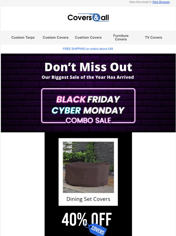 40% OFF- Black Friday/Cyber Monday Team Up