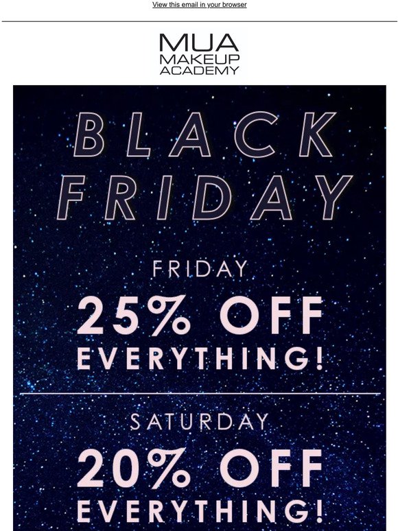 25% off EVERYTHING today! 🌟