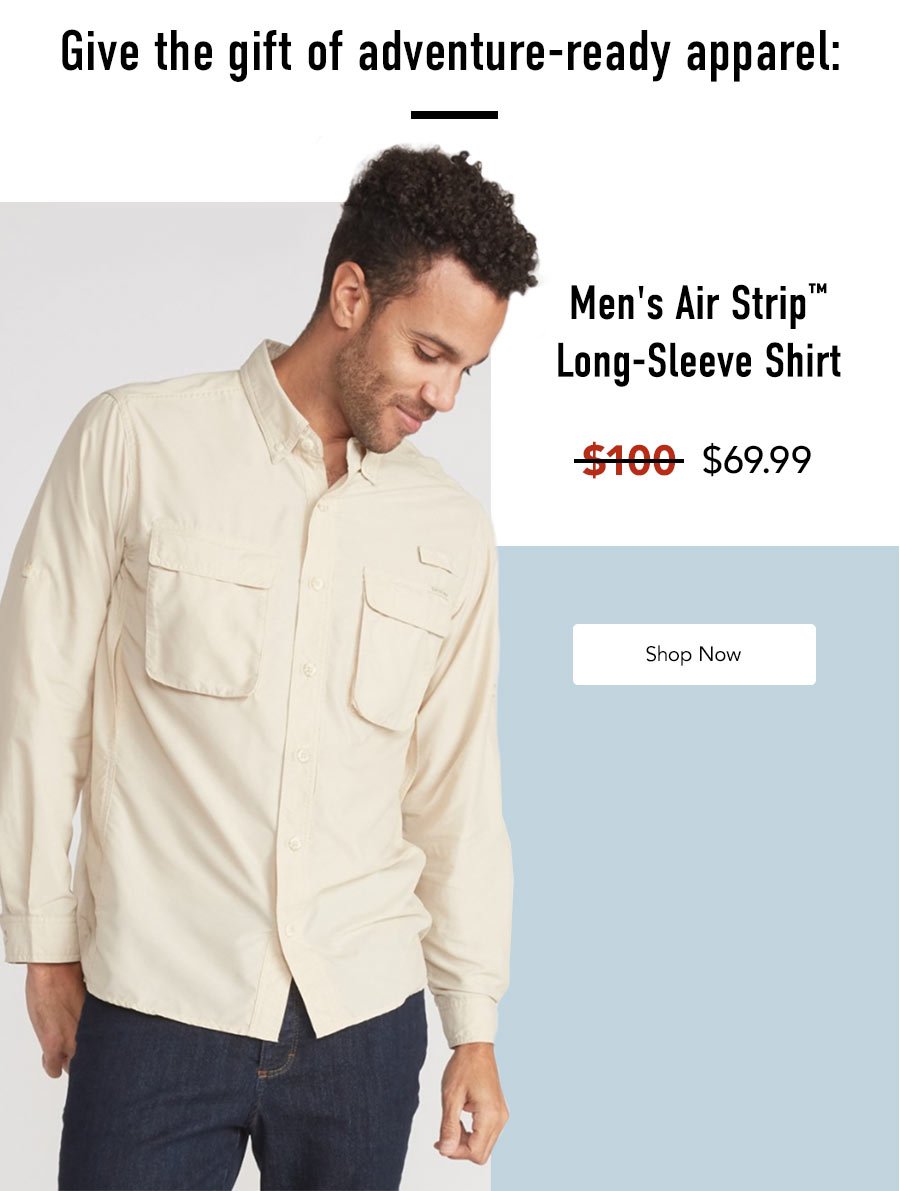 mens air strip long sleeve shirt