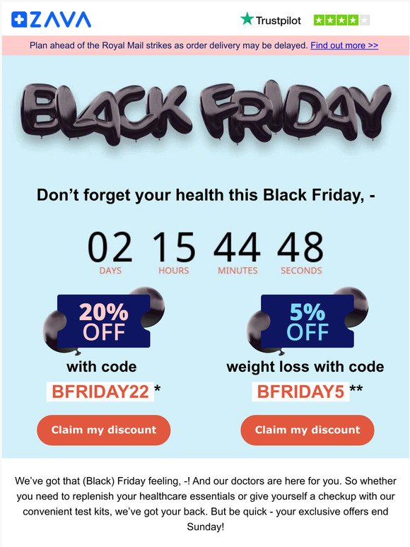 20% OFF | Put your health first this Black Friday 🩺 👩‍⚕️
