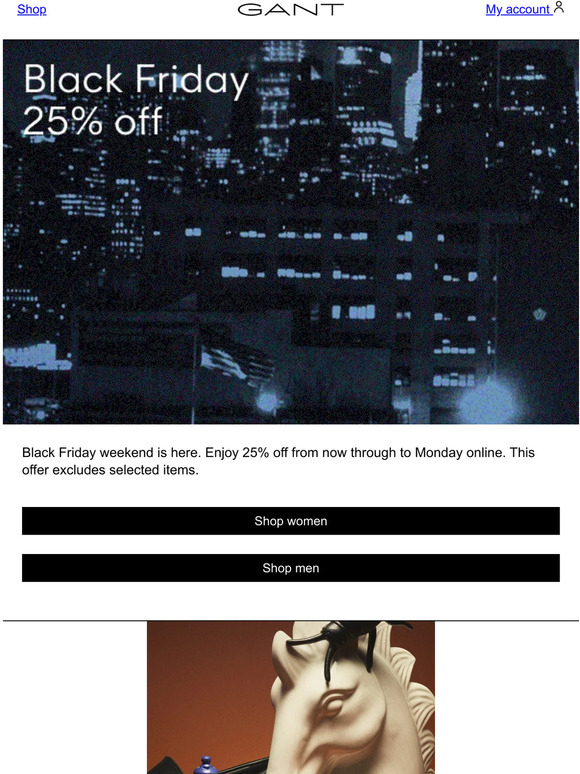 Black Friday has begun
