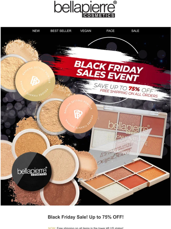 Black Friday Sale! Up to 75% OFF! - Bellapierre Cosmetics USA