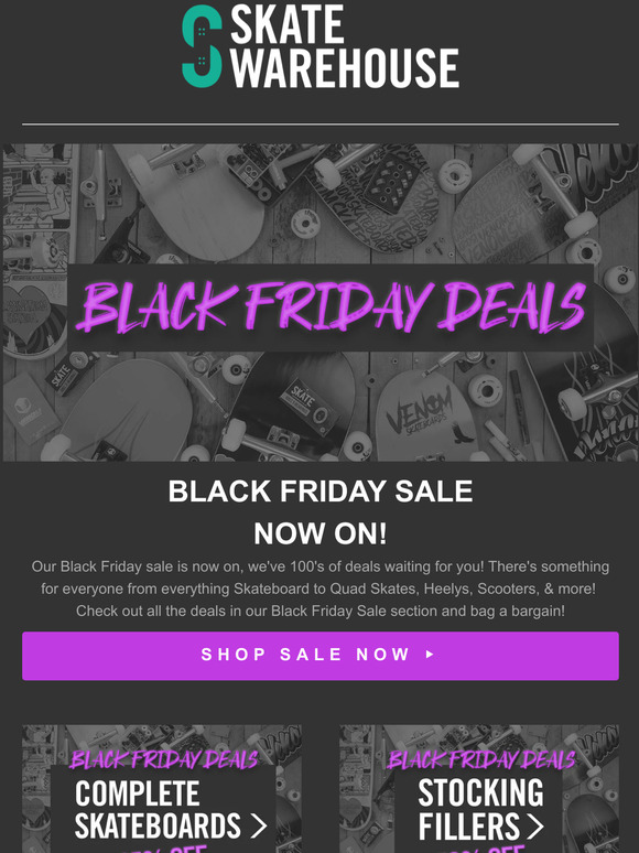 ⚡Skatewarehouse Black Friday Deals!