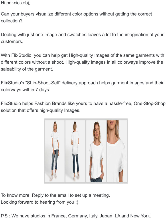 Still selling garments without images?