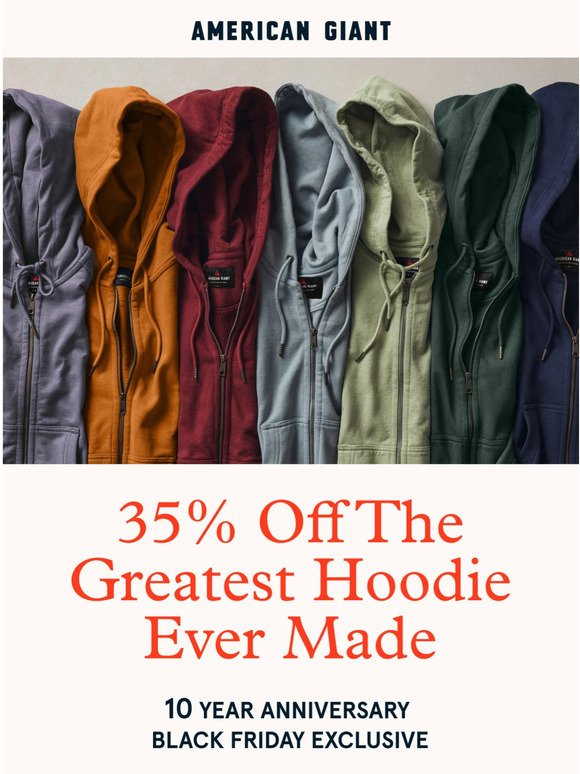 35% Off The Greatest Hoodie Ever Made
