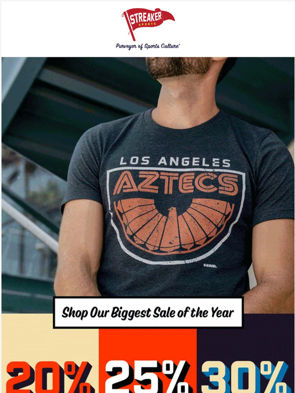 1974 Los Angeles Aztecs Tee - Streaker Sports