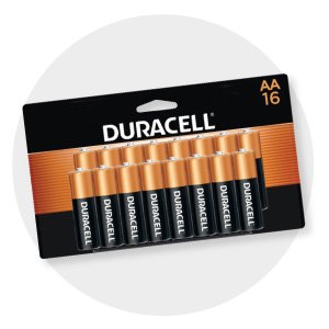 Free 16 Pack AA Duracell Batteries with a $100+ order