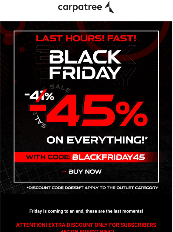 Black Friday Sale! Friday ends in just a few hours!