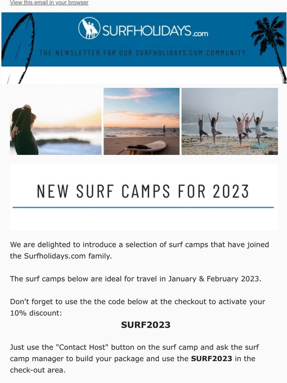 Where to surf in January & February 2023