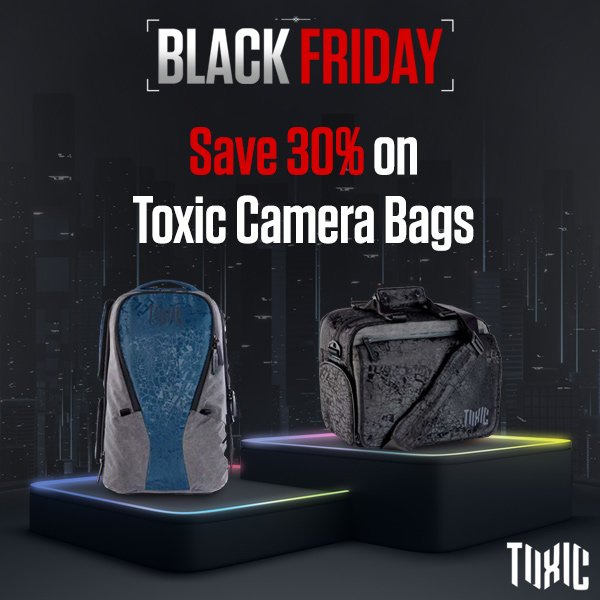 Save 30% on Toxic Camera Bags