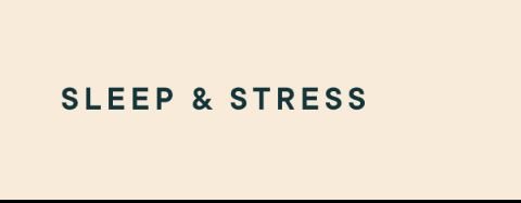 shop sleep and stress