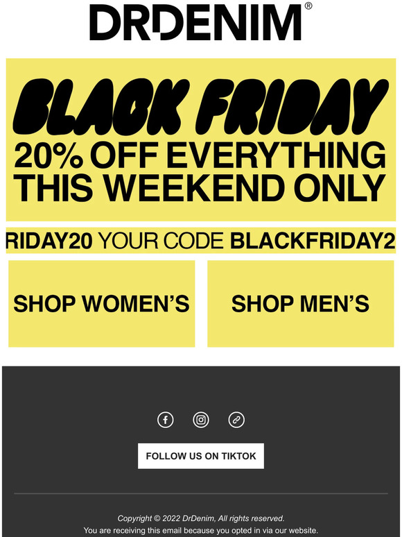 EVERYTHING 20% OFF* 🫠