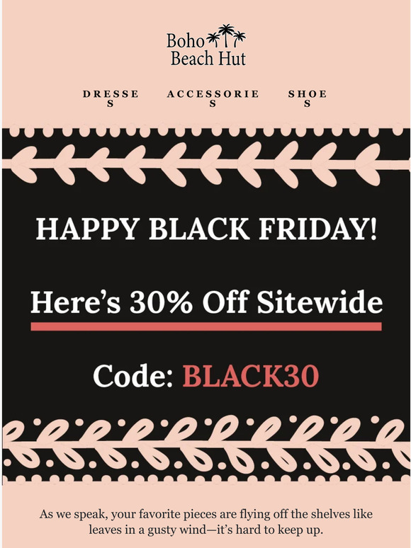 Happy Black Friday, —!
