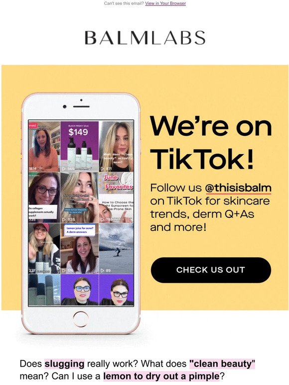 We’re on TikTok! 🤳🏻