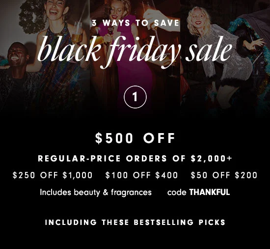 Neiman Marcus Black Friday! 500 off La Mer, Jimmy Choo & more faves