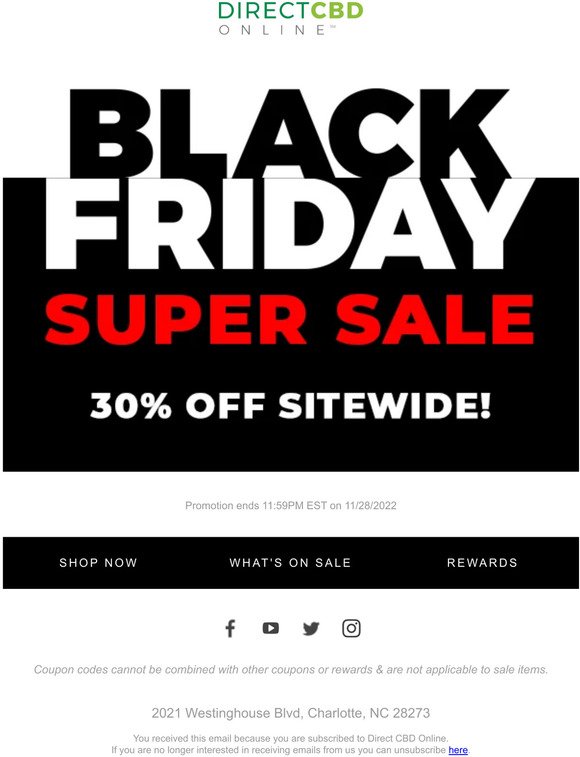 Black Friday: 30% Off Sitewide!