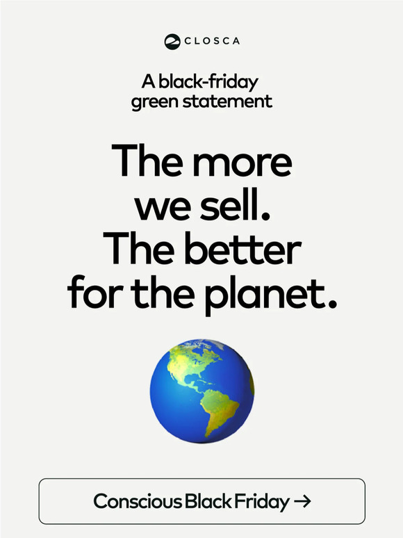 Black Friday, Green Statement  🌎