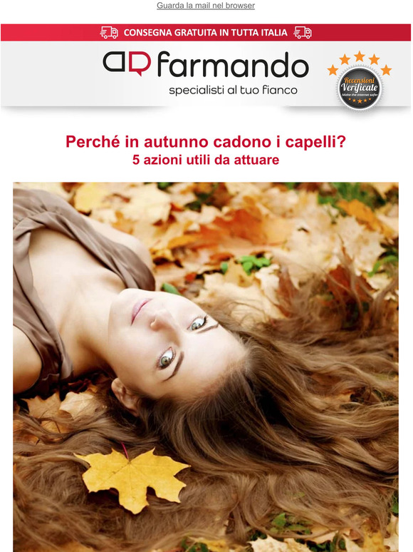 Caduta dei capelli in autunno: 5 azioni per evitarla 🍂