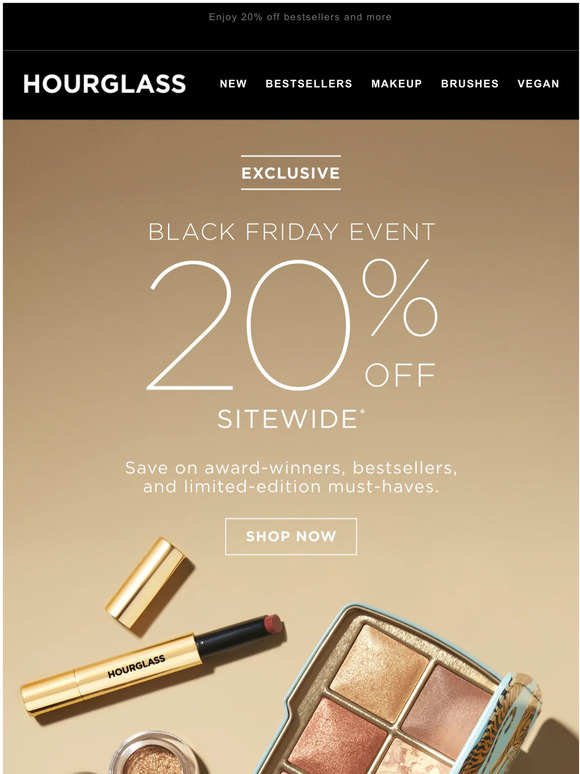 Hourglass Our Black Friday Event Starts Now! Milled