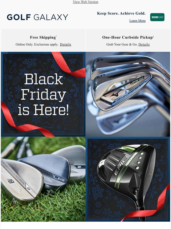 Golf Galaxy Black Friday is here! 🙌 Milled