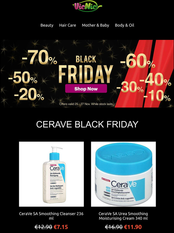 MEGA BLACK WEEKEND SALE - VicNic.com