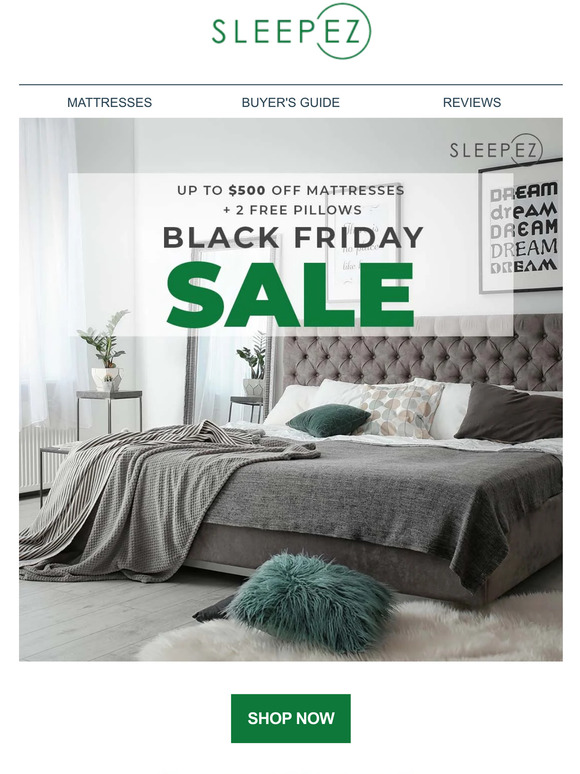 SHOP BLACK FRIDAY SALES WITH SLEEP EZ
