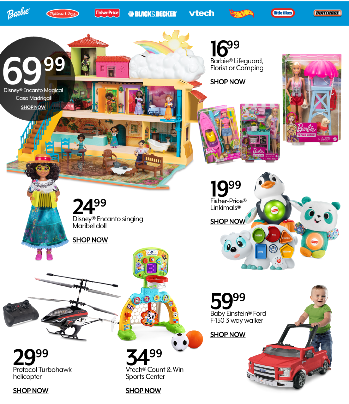 Toys - Their favorite brands!