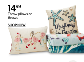14.99 Throw pillows or throws   