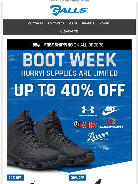 Galls Boot Week 30 Off Under Armour Milled