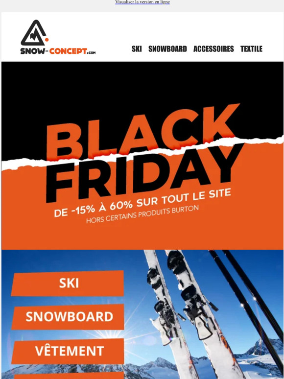 BLACK FRIDAY : -15% à -60% sur tout le site !
