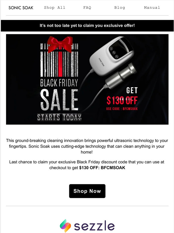 Think you miss our Black Friday Deals?