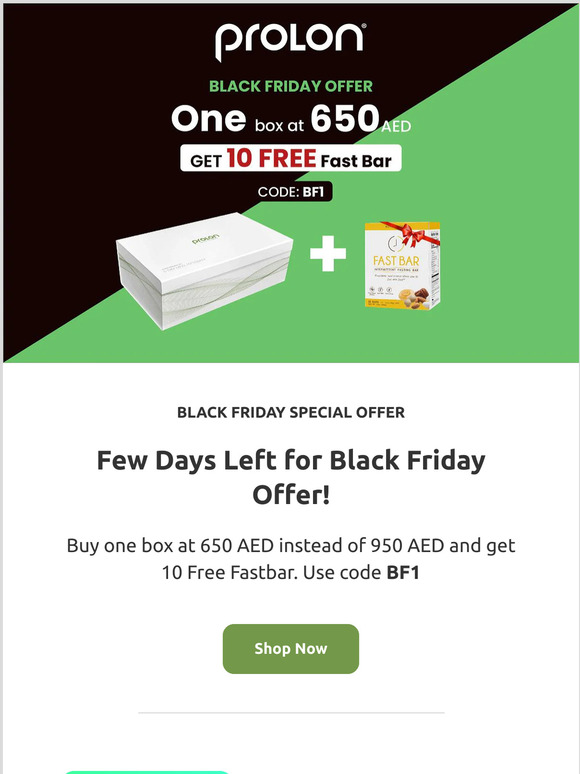 Few days left for Black Friday offer