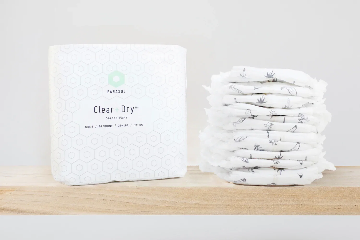 Image of Clear+Dry™ Natural Disposable Diaper Pants