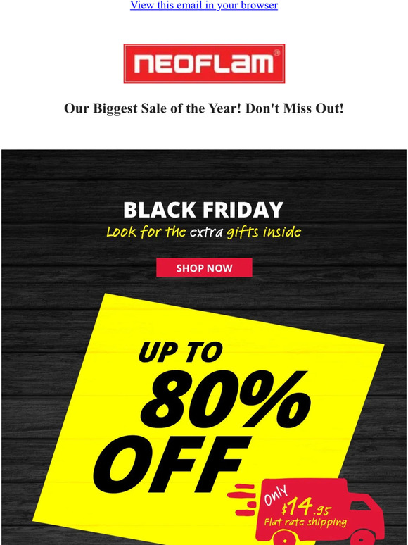 Black Friday - up to 80%