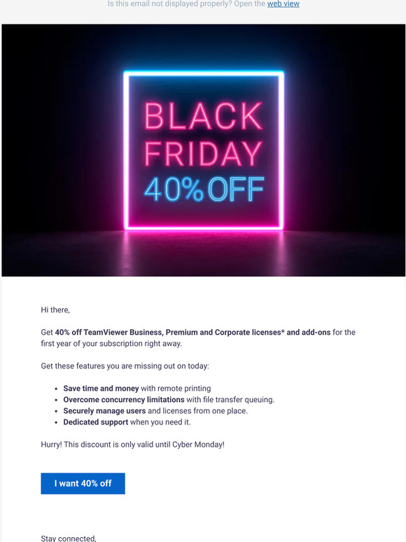 Black Friday is here – only 4 days left for 40% off 