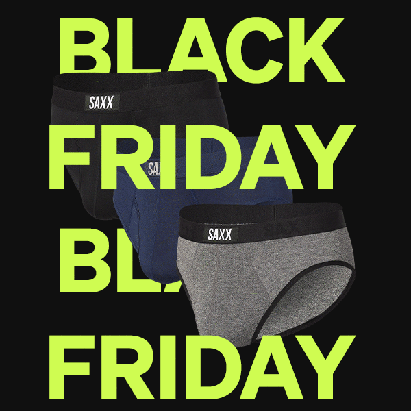 SAXX Underwear: Black Friday is here: up to 50% off sitewide