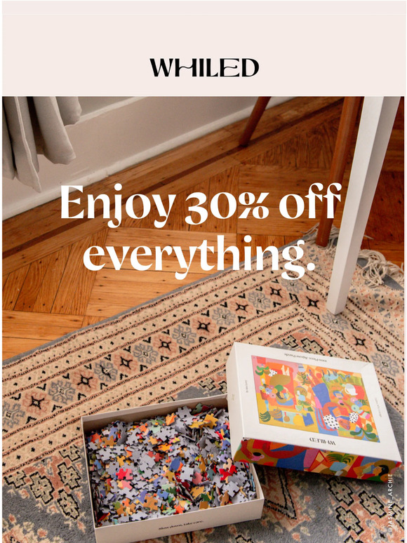 Get 30% off all puzzles! 🧩