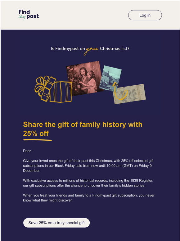 25% off gift subscriptions in our Black Friday sale