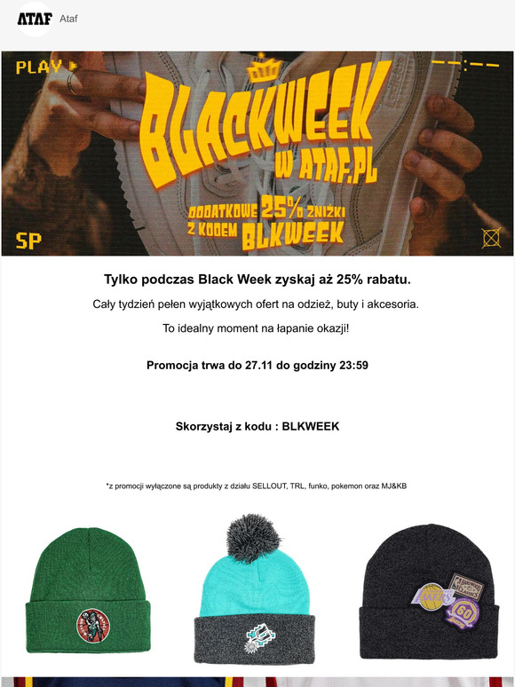 ☰ ✨ RABAT na Black Friday w ATAF! ✨ BLKWEEK