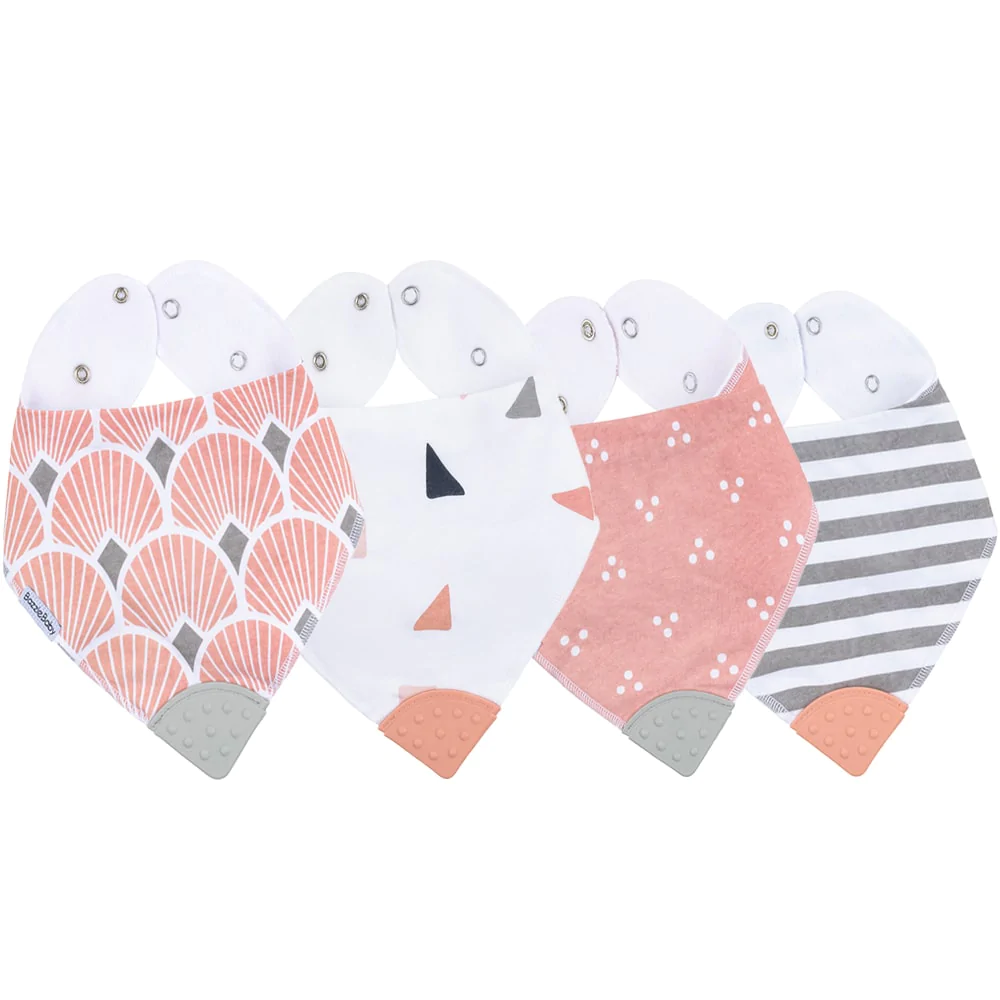 Image of BandaBib with Teether 4-Pack: Ava