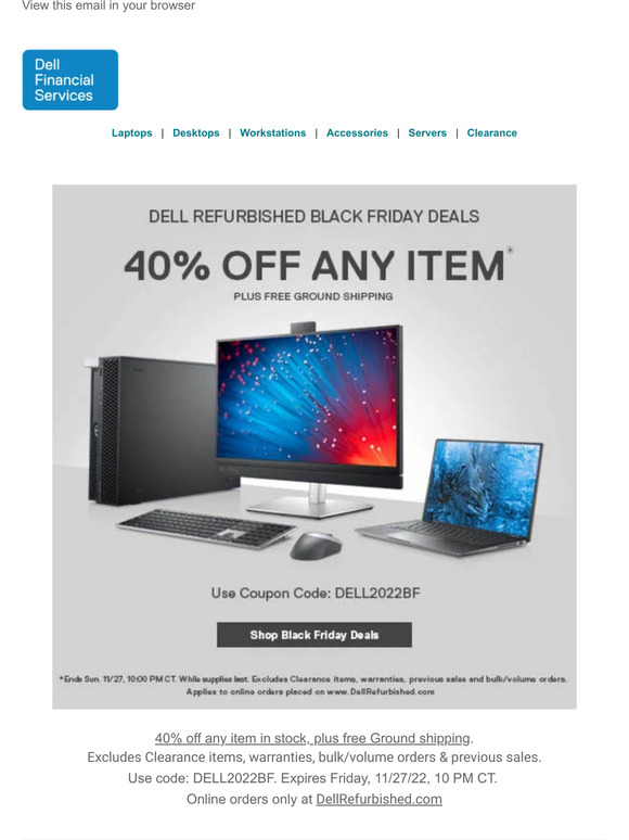 Dell Refurbished Computers 😴 Wake Up, Dell Black Friday Deals are Here
