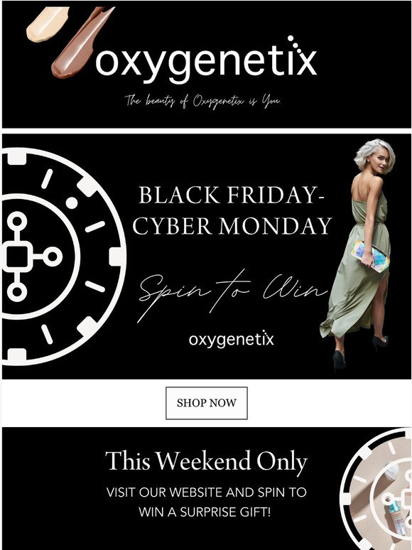 Get. In. Here. Now! 🖤 Spin to Win Exclusive Surprises This Black Friday to Cyber Monday🖤