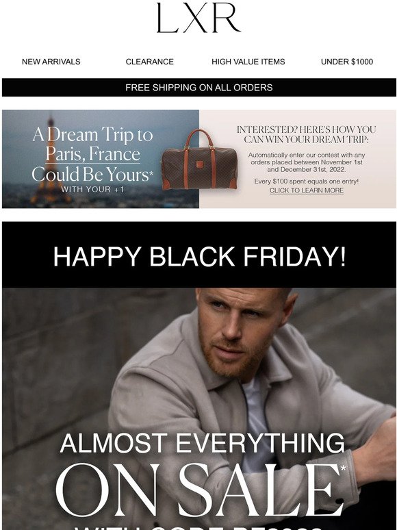 LXR AND Co.: Black Friday: it's time to indulge