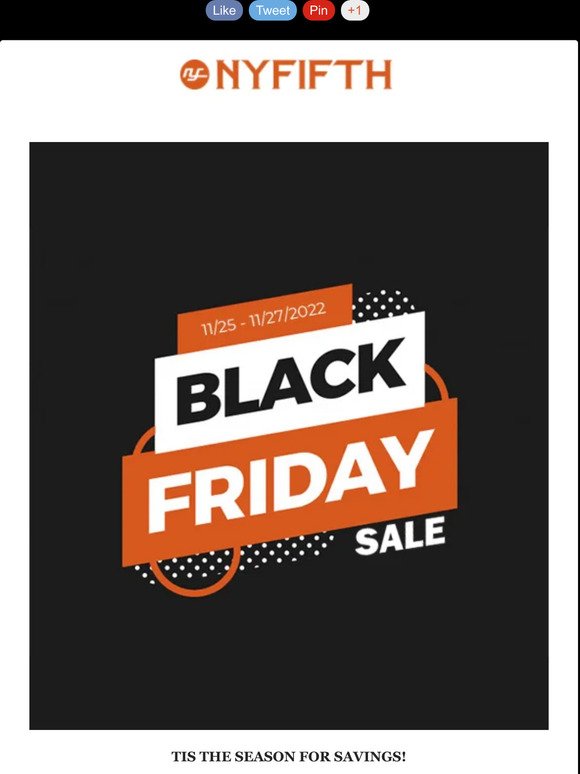 NYFIFTH's Black Friday Sale is Here!