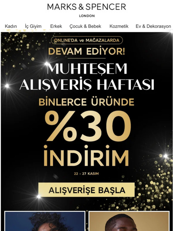 Binlerce Üründe Geçerli %30 İNDİRİM, Online'da ve Mağazalarda Devam Ediyor!✨