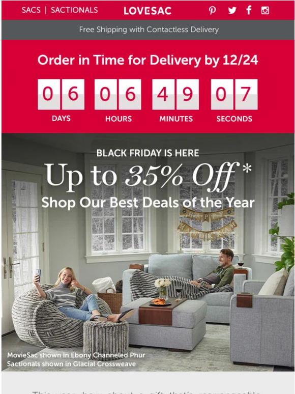 LoveSac The Best Sale of the Year is Here! Milled