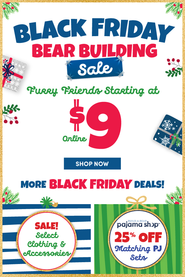 BuildABear Online Doorbusters Are Here! Save for Black Friday Online