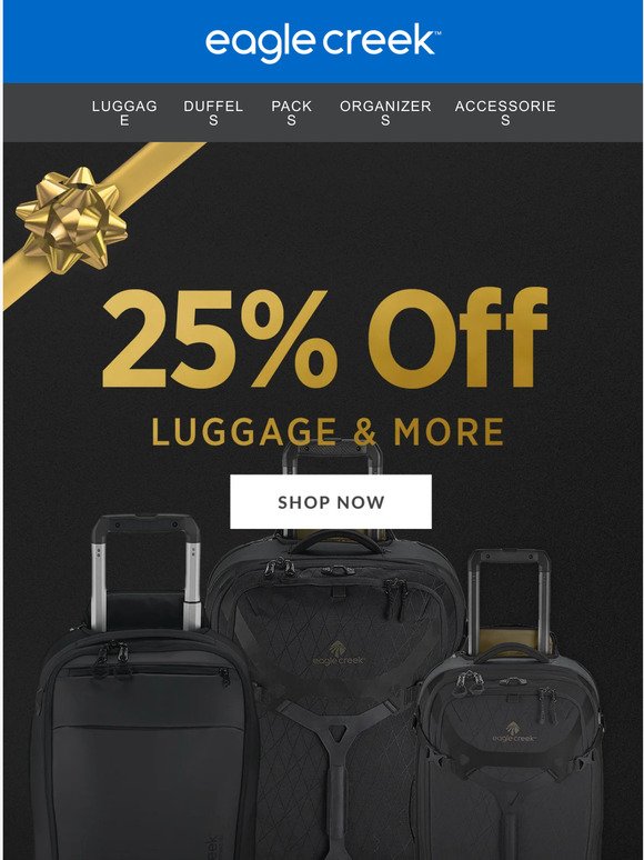 Travel at 25% off