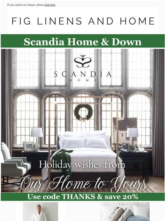 SCANDIA DOWN SALE - Save 20% with Code THANKS