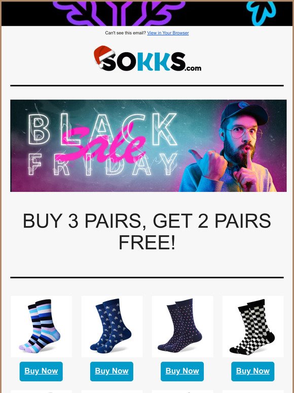 🎄 Sokks.com - Black Friday Sale!